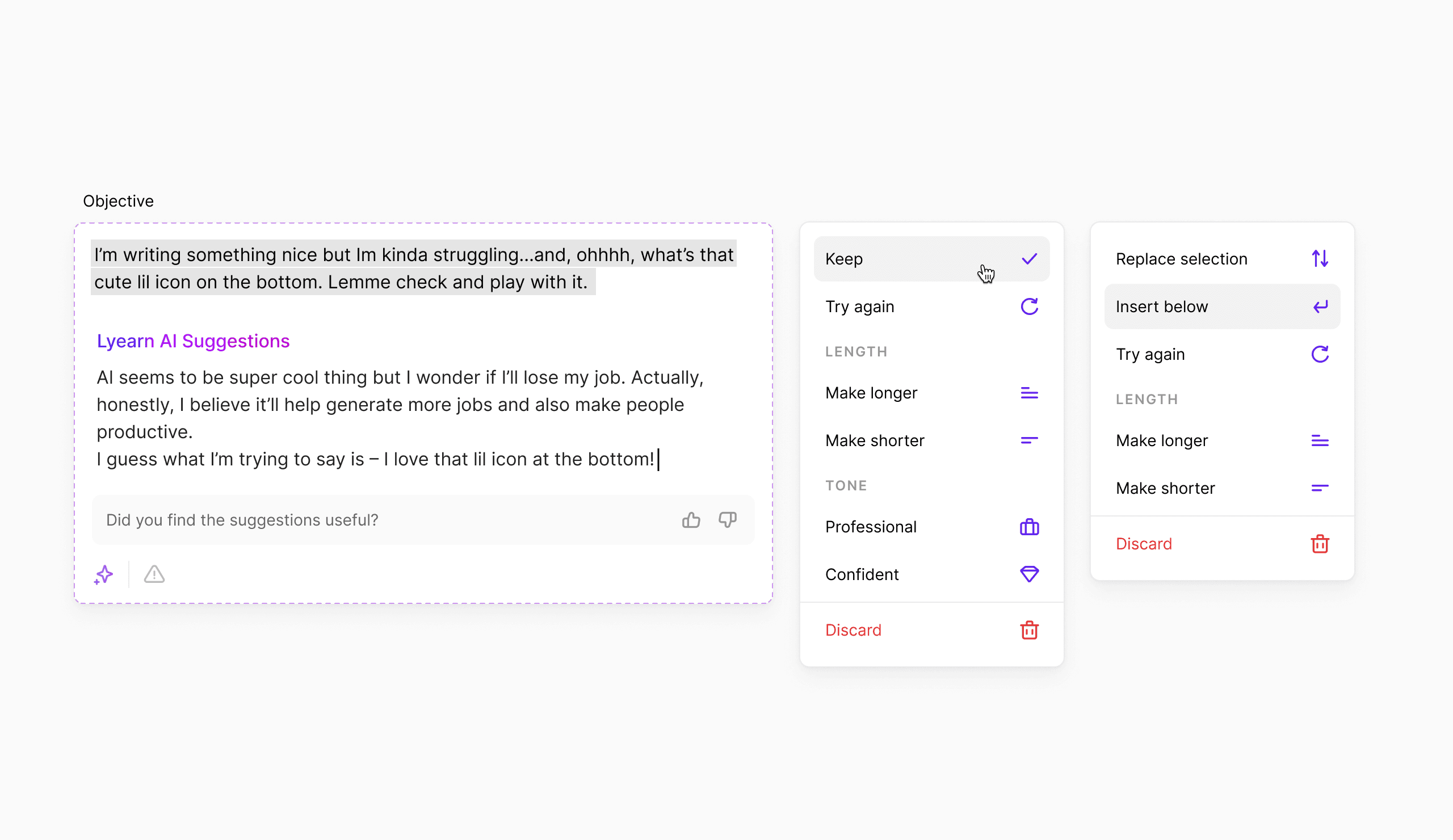 Lyearn UI & visuals
